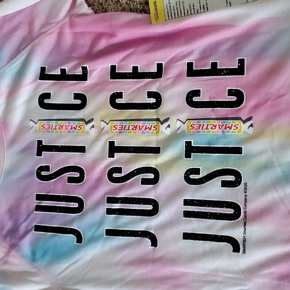 NWT Justice Smartie tee, size M/10